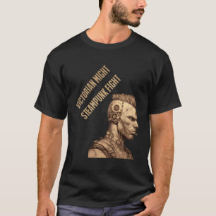 Victorian Steampunk Sentinel Gears Of Courage T-Shirt