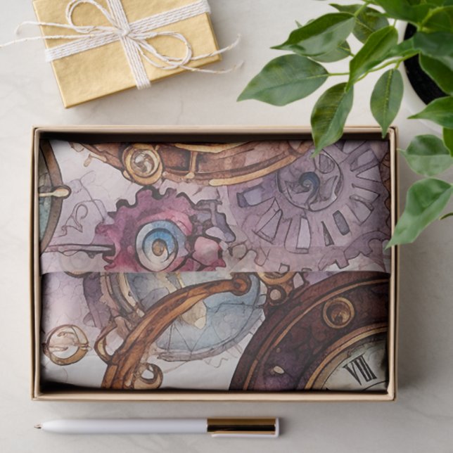 Victorian Steampunk Tissue Paper (Gift)