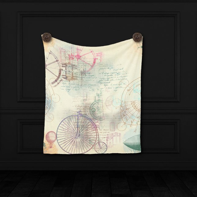 Victorian Steampunk | Watercolor Grunge Pastel Tapestry (Creator Uploaded)