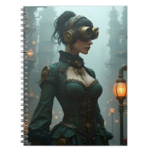 Victorian Steampunk Woman in Green