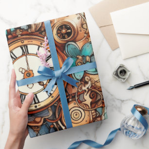 Victorian Steampunk Wrapping Paper