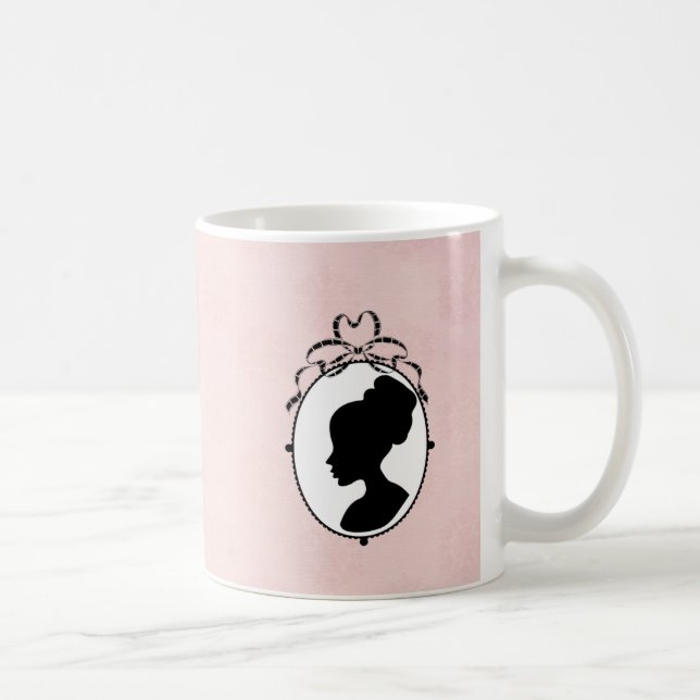 Victorian Style 60s Cameo Coffee Mug (Right)