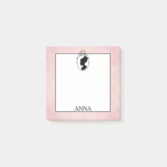 Victorian Style 60s Cameo Post-It Notes (Front)