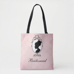 Victorian Style 60s Cameo Tote Bag