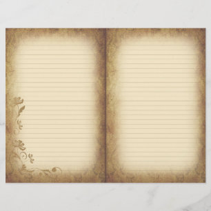 Victorian Style Aged Scrapbook & Journal Paper