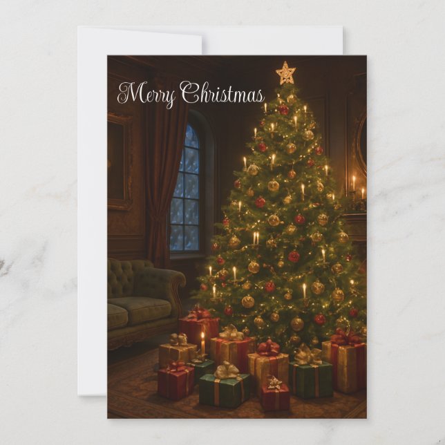 Victorian Style Christmas Holiday Card (Front)