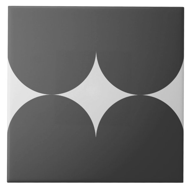 Victorian Style Circles Pattern Tile (Front)