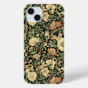 Victorian-style floral pattern  iPhone 15 mini case