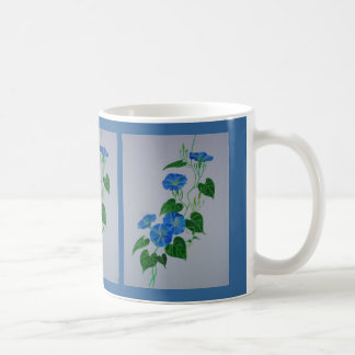 Victorian Style Morning Glory Wildflower Vine Coffee Mug
