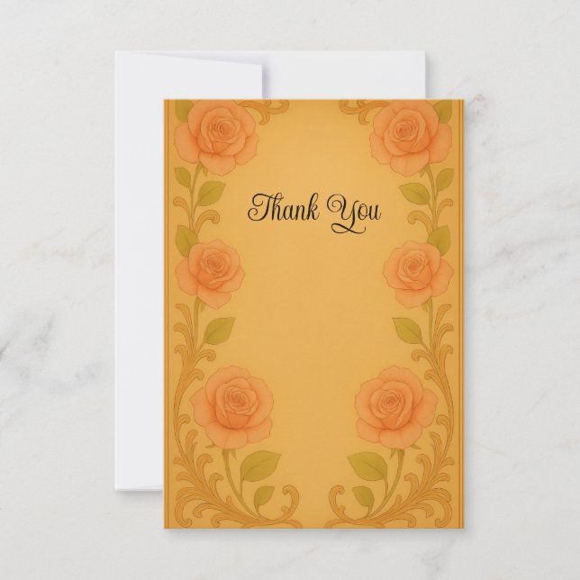 Victorian Style Thank You Card (Front)