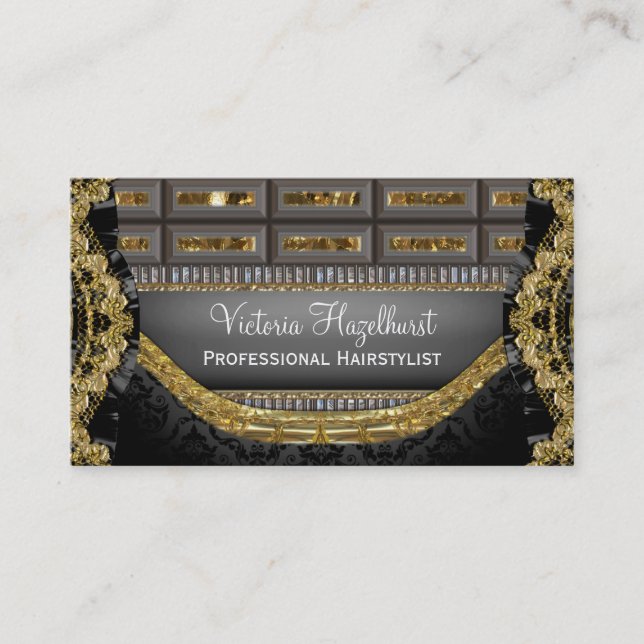 Victorian Stylist  3.5" x 2.0" Business Card (Front)