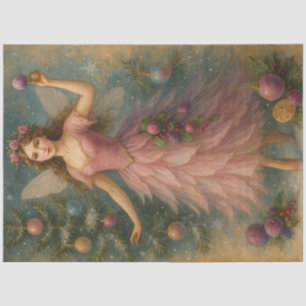 Victorian Sugar Plum Fairy Christmas Art – Pastel  Tissue Paper