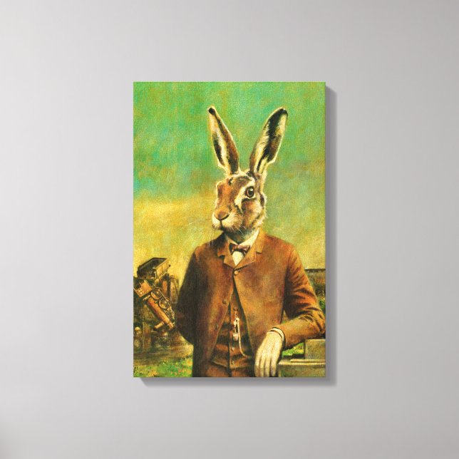Victorian Suited Hair Wrapped Canvas (Front)