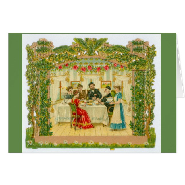Victorian Sukkot card (Front Horizontal)