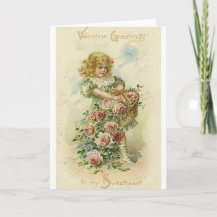 Victorian Sweetheart Valentine's Day Card