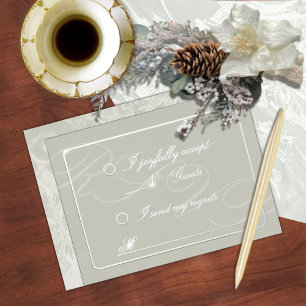 Victorian Tapestry Cream Response Foil Card