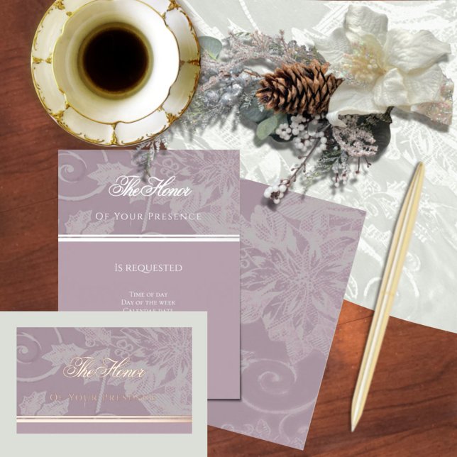 Victorian Tapestry Mauve Invitation Card (Creator Uploaded)