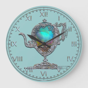 Victorian Teapot Large Clock