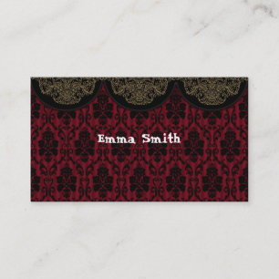Victorian texture business card