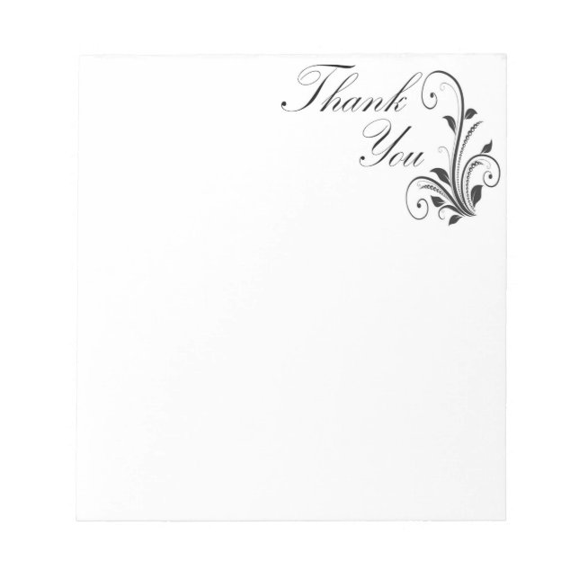Victorian Thank You Notepad (Front)