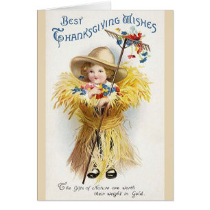 Victorian Thanksgiving Greeting Card