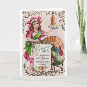Victorian Thanksgiving Greeting Card