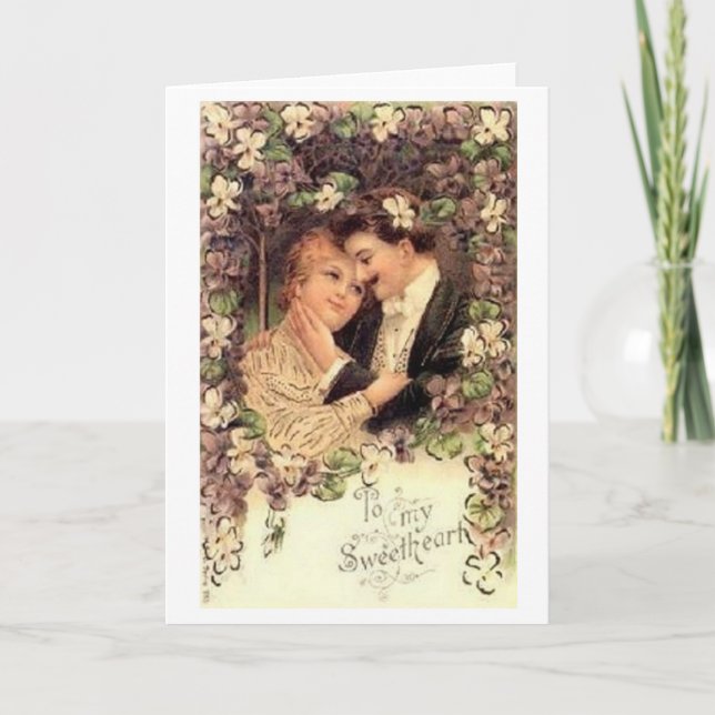 Victorian To My Sweetheart Valentine's Day Card (Front)