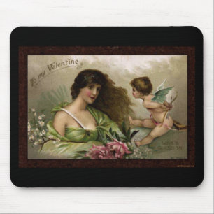 Victorian to My Valentine Love's Question Gifts Mouse Mat