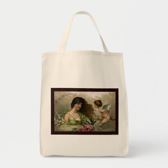 Victorian to My Valentine Love's Question Gifts Tote Bag (Front)