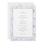 Victorian Toile French Blue Classic Wedding 