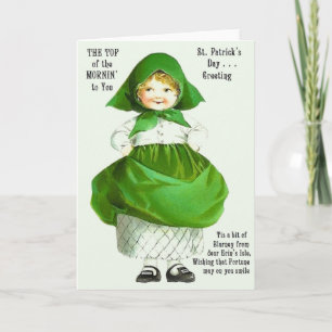 Victorian Top Of The Mornin' St.Patrick's Day Card