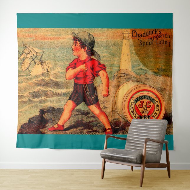 Victorian trade card Chadwick’s Spool Cotton Tapestry (In Situ (Horizontal))