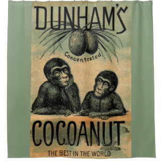Victorian trade card: Dunham’s Cocoanut Shower Curtain
