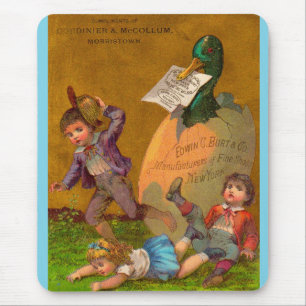 Victorian trade card: Edmund G. Burt fine shoes Mouse Mat