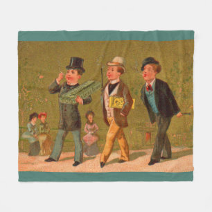 Victorian trade card Little Beauties cigarettes Fleece Blanket