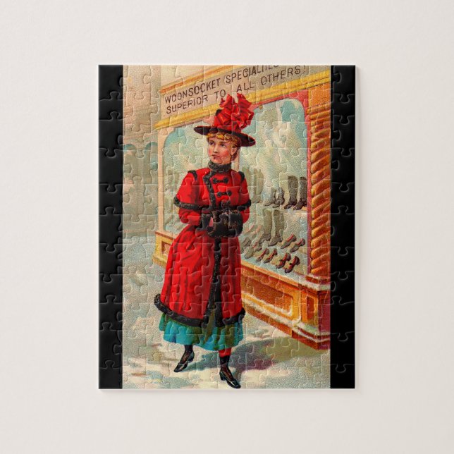 Victorian trade card: Woonsocket Specialties Jigsaw Puzzle (Vertical)