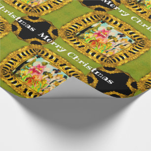 Victorian travelling for the day at Christmas Wrapping Paper