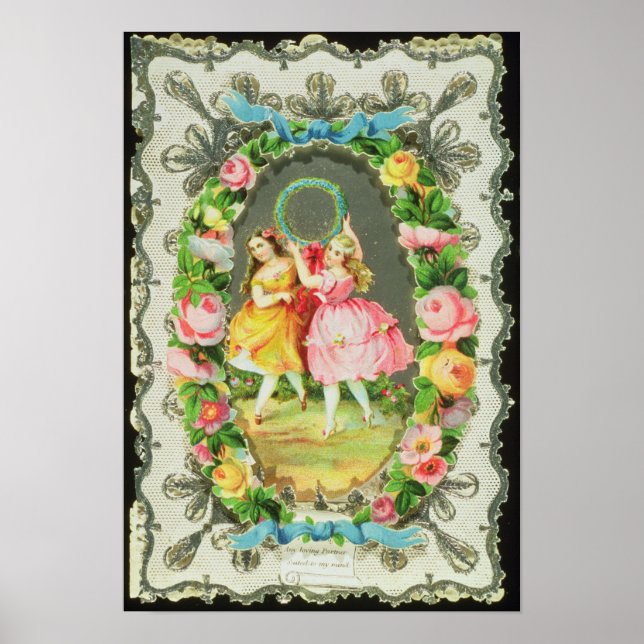 Victorian Valentine Card Poster (Front)