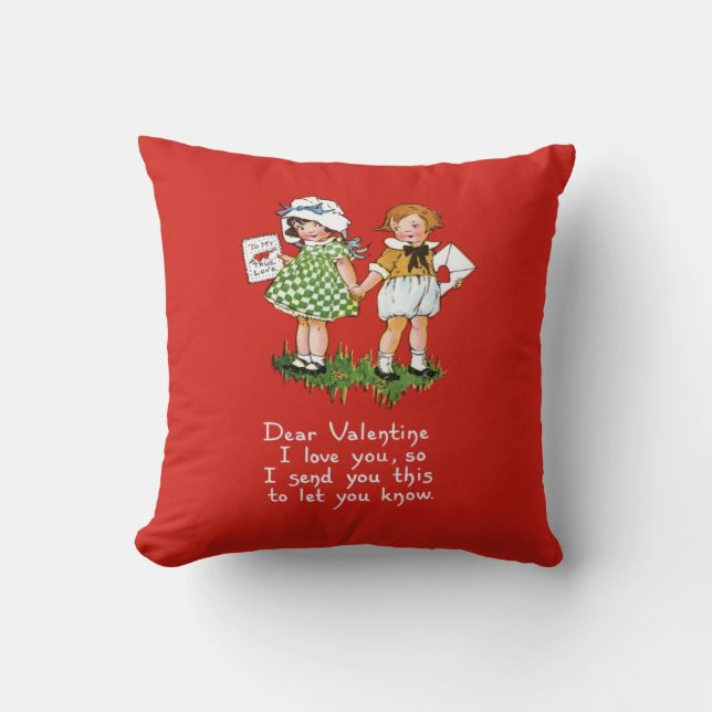 Victorian Valentine Cushion (Front)