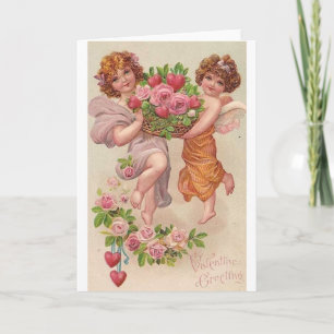 Victorian Valentine Greeting Valentine's Day Card
