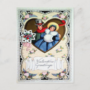 Victorian Valentine Holiday Postcard