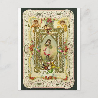 Victorian Valentine Holiday Postcard