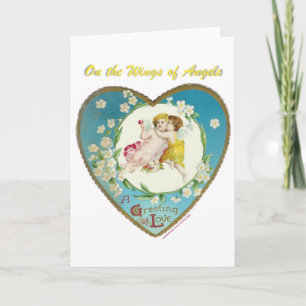 Victorian Valentine On the Angels of Angels Gifts Holiday Card