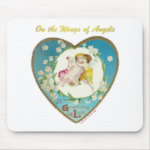 Victorian Valentine On the Angels of Angels Gifts Mouse Mat