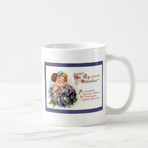 Victorian Valentine "The Bliss of Kisses"  Gifts Coffee Mug