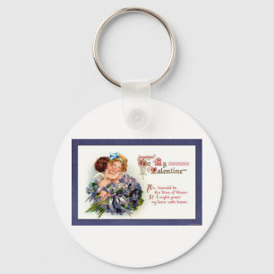 Victorian Valentine "The Bliss of Kisses"  Gifts Key Ring