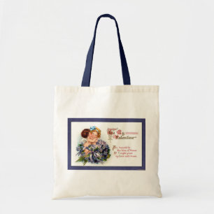 Victorian Valentine "The Bliss of Kisses" Gifts Tote Bag