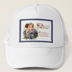Victorian Valentine "The Bliss of Kisses" Gifts Trucker Hat