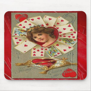 Victorian Valentine The Queen Of Hearts Mouse Mat