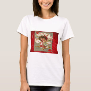 Victorian Valentine The Queen Of Hearts T-Shirt